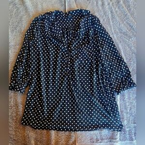 H&M Black and White Polka Dot Top